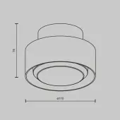 Точечный светильник Space C092CL-GX53-B