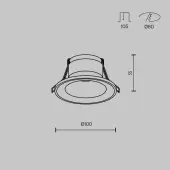 Точечный светильник Spark DL094-GU10-W