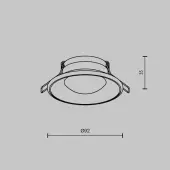Точечный светильник Spark DL096-GU10-W
