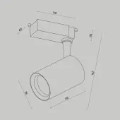 Трековый светильник Vuoro TR003-1-10W3K-W-B