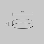 Точечный светильник Zon C032CL-36W3K-RD-W