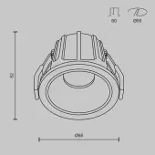 Точечный светильник Alfa LED DL043-01-10W3K-D-RD-WB