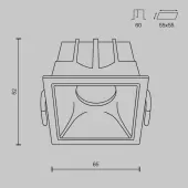 Точечный светильник Alfa LED DL043-01-10W4K-SQ-W
