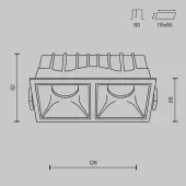 Точечный светильник Alfa LED DL043-02-10W3K-SQ-WB