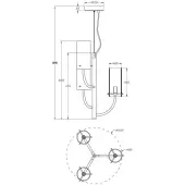 Подвеcная люстра Arco MOD223PL-03BS