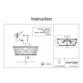 Припотолочная люстра ARM369-03-G Lea