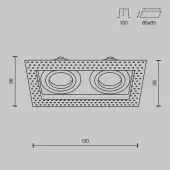 Точечный светильник Atom DL003-02-W