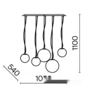 Подвесная люстра Basic form MOD321PL-05W1