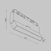 Трековый светильник Basis Rot TR036-4-12W3K-DS-W