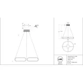 Подвесная люстра Chain MOD017PL-L50N
