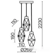 Подвесная люстра Coctail time MOD325PL-03G