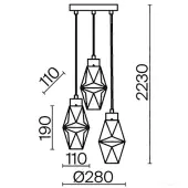 Подвесная люстра Coctail time MOD325PL-03G