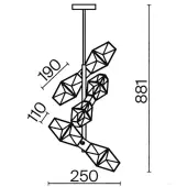 Подвесная люстра Coctail time MOD325PL-06G1