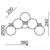 Бра Dallas MOD547WL-05BS