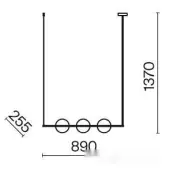 Подвесная люстра Erich MOD221PL-03N
