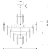 Подвесная люстра Flare DIA200PL-08G
