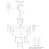 Подвесная люстра Flare DIA200PL-08G