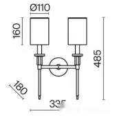 Бра Florida MOD148WL-02CH