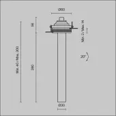 Точечный светильник Focus T C140TRS-L300-7W3K-W
