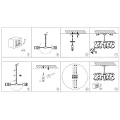 Люстра средней высоты Giro MOD095PL-10W