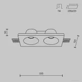 Точечный светильник Gyps Modern DL002-DW-02-W