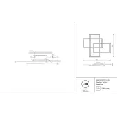 Припотолочная люстра Line MOD015CL-L80B