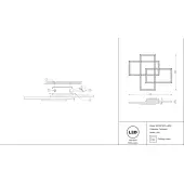 Припотолочная люстра Line MOD015CL-L80W