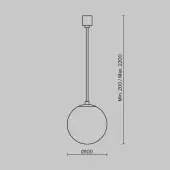 Подвесная люстра Luna P039PL-5W3K-10-B