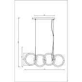 Подвесная люстра Node MOD165PL-L40G3K