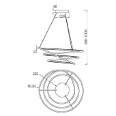 Подвесная люстра Nola MOD100PL-L88BSK