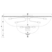 Припотолочная люстра Palace DIA100-CL-34-G