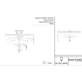 Припотолочная люстра Palace DIA100-CL-34-G