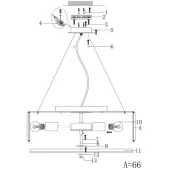 Подвесная люстра Recinto MOD080CL-08CH