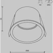 Точечный светильник Reif DL049-01W