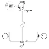 Люстра средней высоты Rendez-Vous MOD109PL-08BS