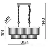 Подвесная люстра Revero MOD085PL-08BS