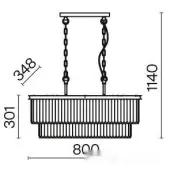 Подвесная люстра Revero MOD085PL-08G