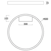Припотолочная люстра Rim MOD058CL-L35B4K