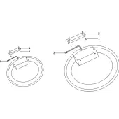 Припотолочная люстра Rim MOD058CL-L35B4K