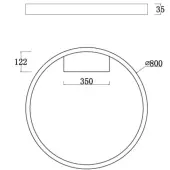 Припотолочная люстра Rim MOD058CL-L50W4K