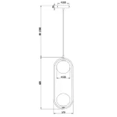 Подвесная люстра Ring MOD013PL-02B