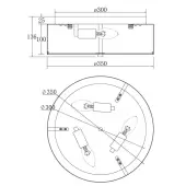 Припотолочная люстра Ripple MOD096CL-03CH