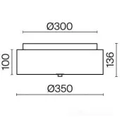 Припотолочная люстра Ripple MOD096CL-03G
