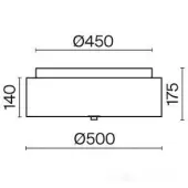 Припотолочная люстра Ripple MOD096CL-05G