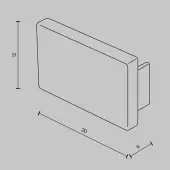 Заглушка для шинопровода Basity TRA172EC-11B
