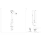 Подвесная люстра Tone P002PL-01BZ