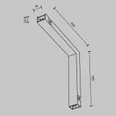 Коннектор питания шинопровода Basity TRA172ICPC-1B