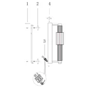 Бра Verticale MOD308WL-L9CG3K