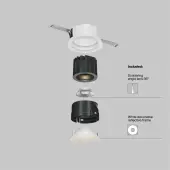 Точечный светильник Wise DL057-7W3K-W