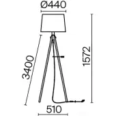 Торшер Z177FL-01W
